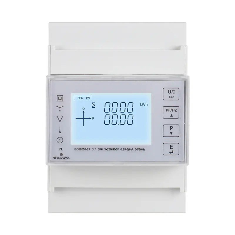 Tre fase a quattro fili DIN Din Multifunzione Multifunzione Smart Meter